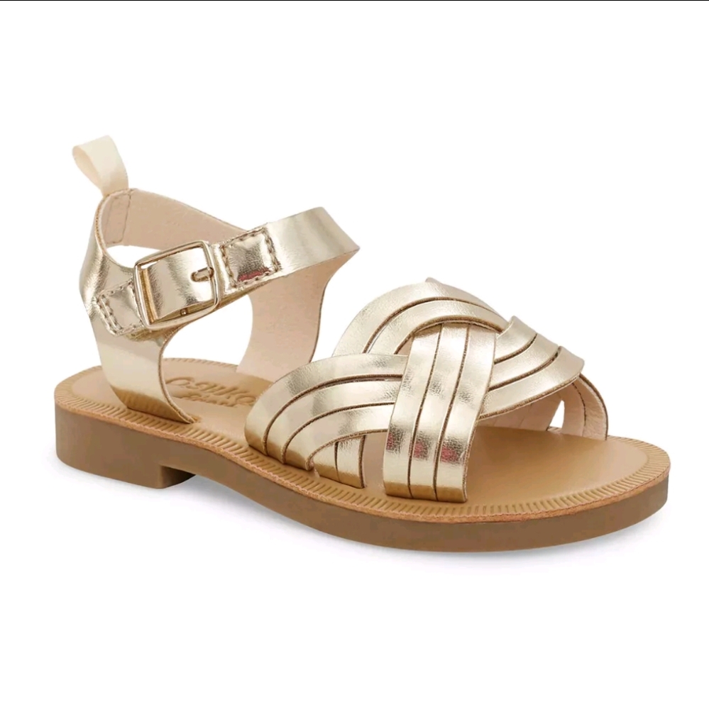 Gold Kids Sandals